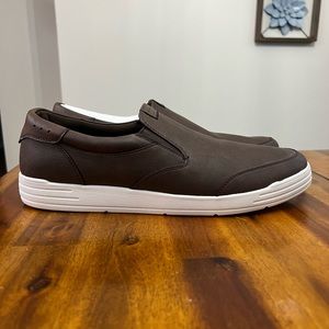 NWT Nunn Bush Kore City Walk Slip Brown Loafers Size 14